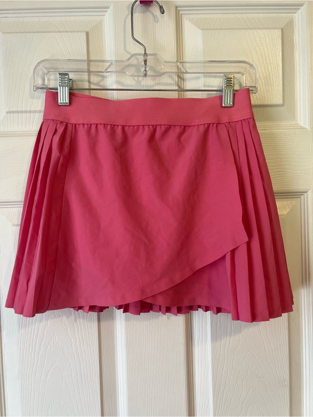 Asymmetrical Pink Pleated Women's Skirt